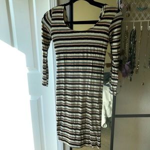 NWOT Anthro/dolan striped long sleeved XXSP dress